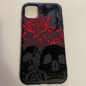 Rose and Skull iPhone case